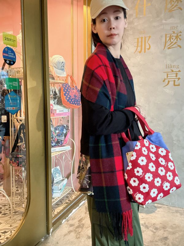 小花娃頭萬用提袋 