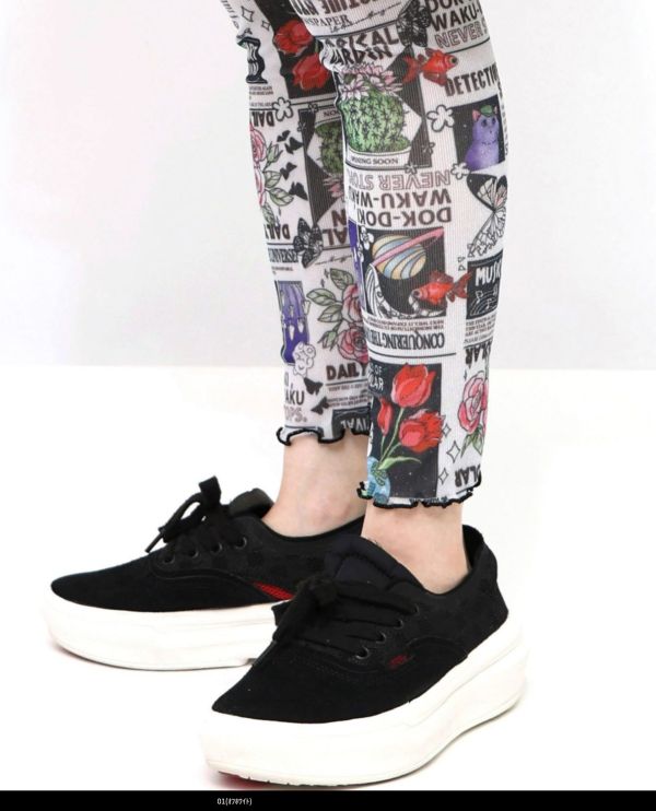 法式朵朵內搭褲 