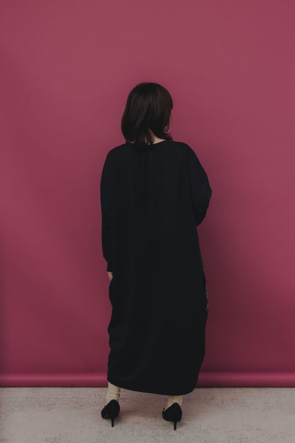 餐廚花藝造型長版上衣 