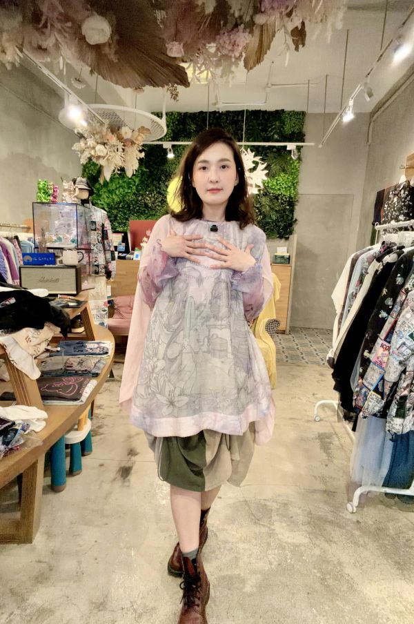 人魚閨房雪紡上衣 