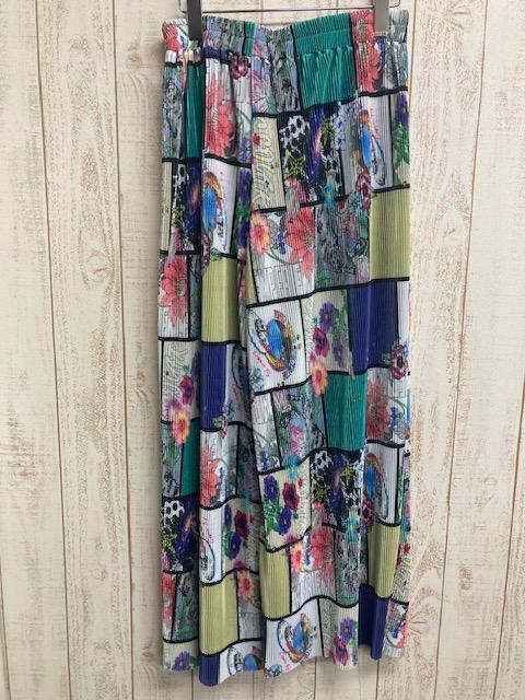 方格宇宙百褶皺皺褲 