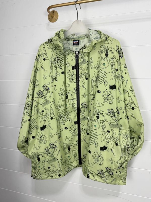 外空宇宙塗鴉連帽外套 