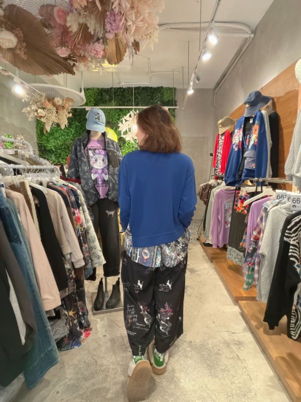 鑰匙雪紡拼接上衣 