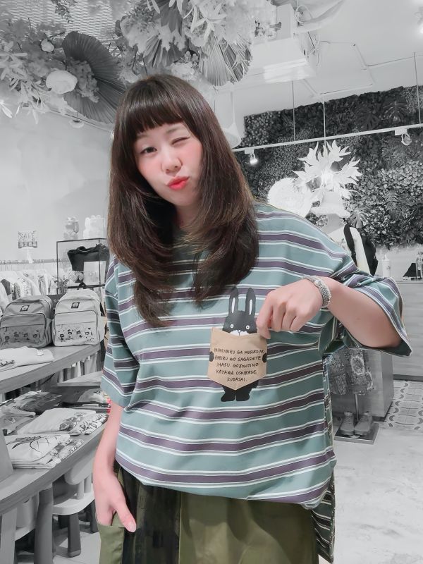 兔爸爸找兔兔條紋上衣 