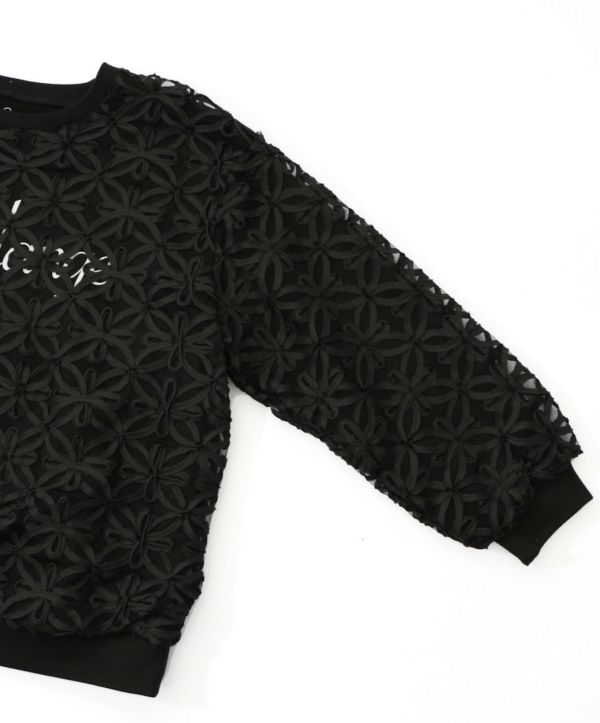 花朵蕾絲滿上衣 