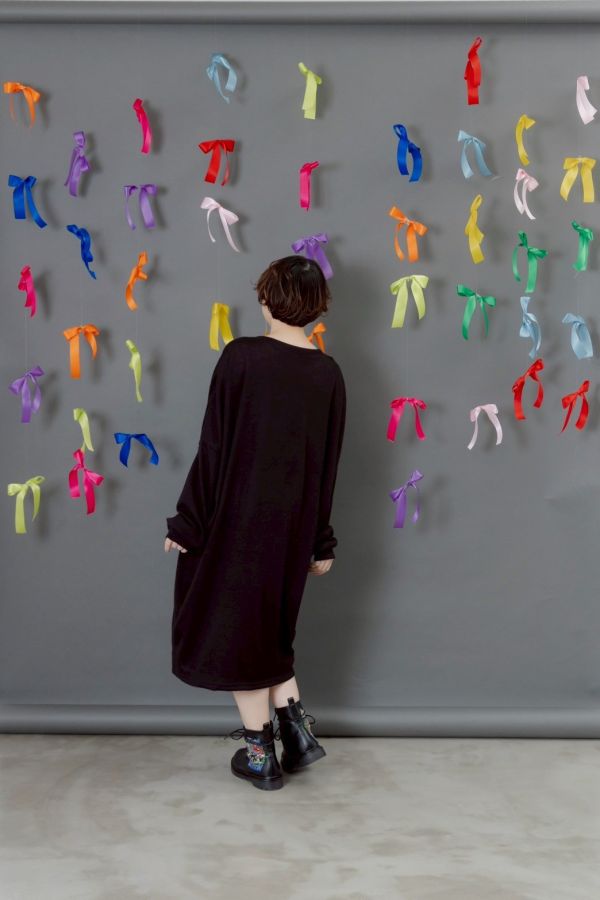 撲克牌貓咪長版上衣 