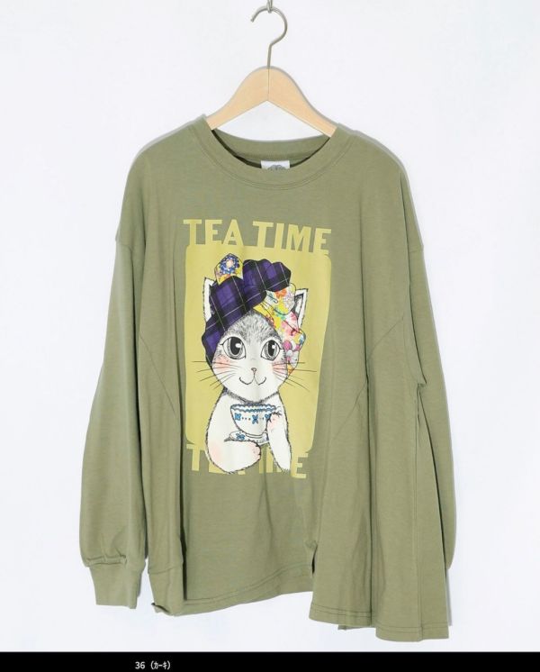 冬季頭巾貓咪午茶上衣 