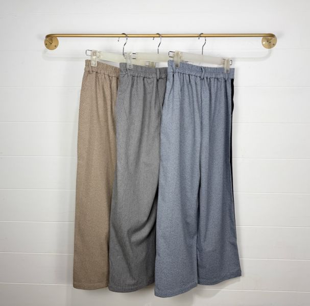 百合刺繡西裝褲 