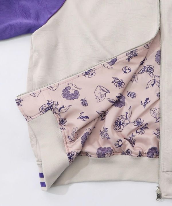 海外限定-雙面穿貓刺繡夾克 