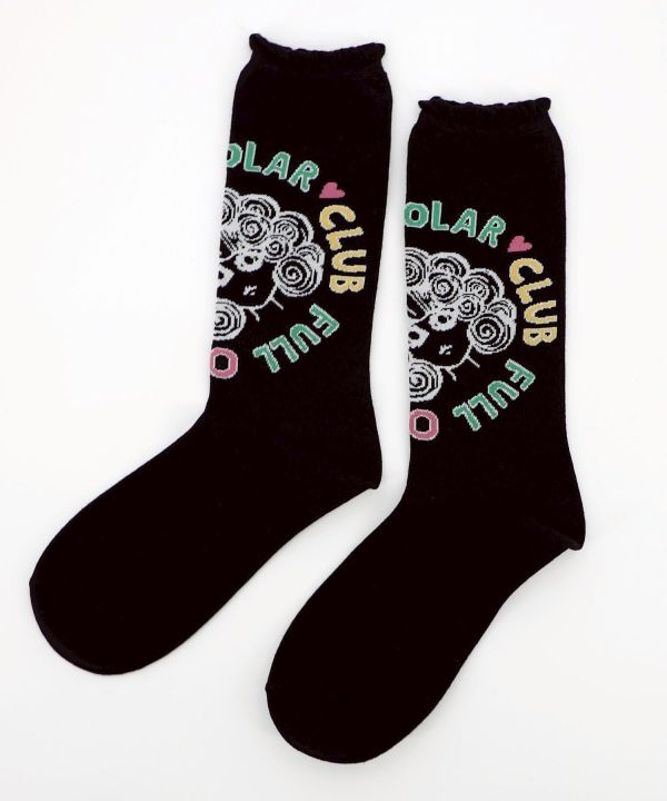 秋冬9月-娃娃圓形LOGO襪 