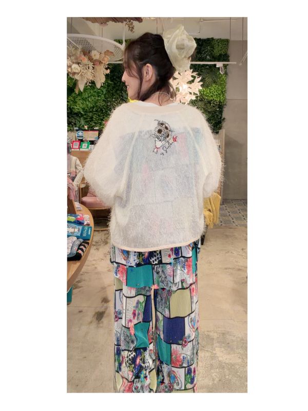 方格宇宙百褶皺皺褲 