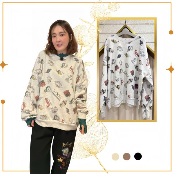 塗鴉刺繡老爺褲 