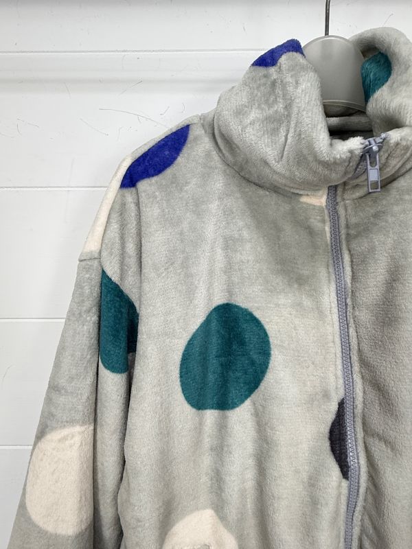 彩色點點法蘭絨外套 