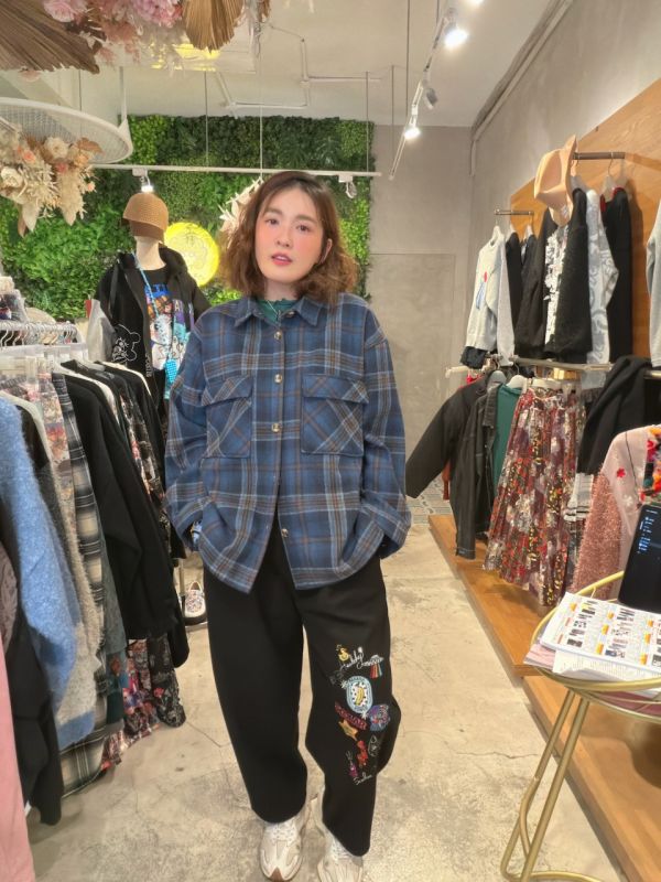 塗鴉刺繡老爺褲 