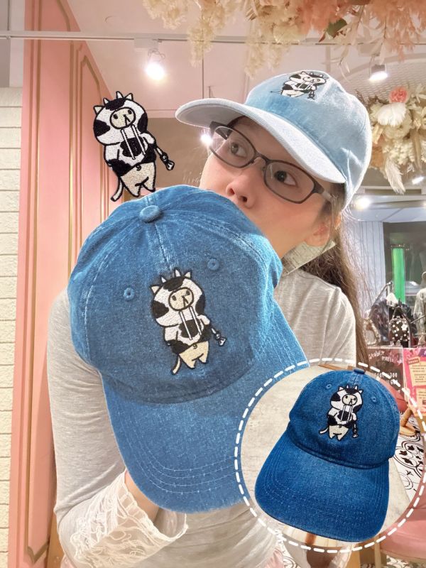 貓咪乳牛裝鴨舌帽 