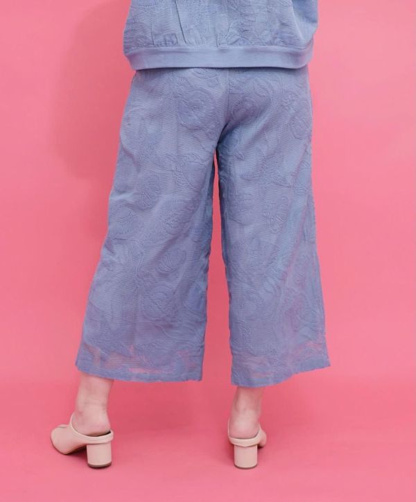 立體簍空海洋貝殼寬褲 