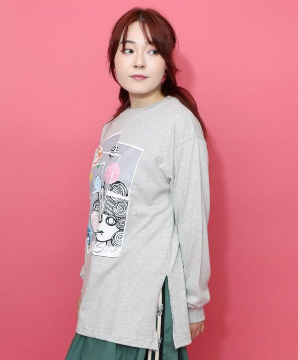 娃頭吹泡泡上衣 