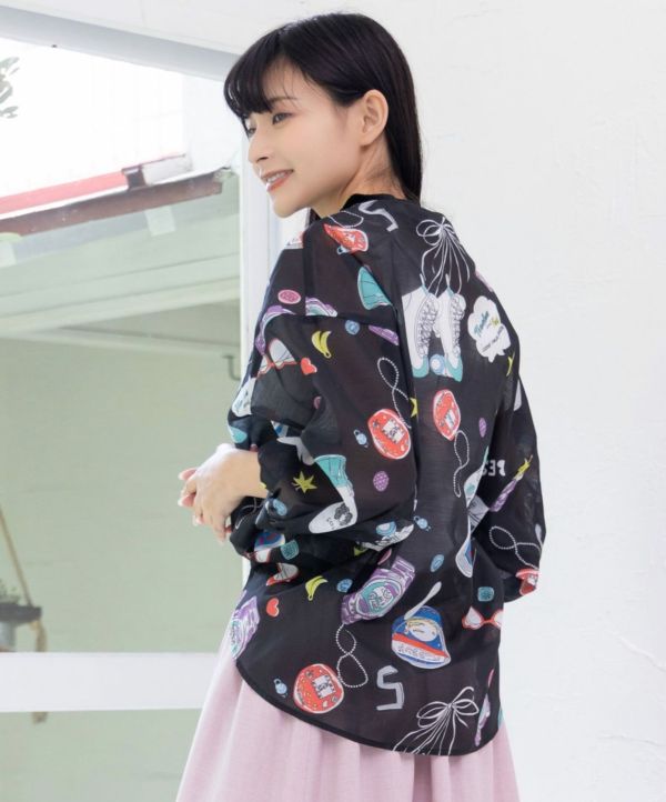 插畫塗鴉滿版襯衫 