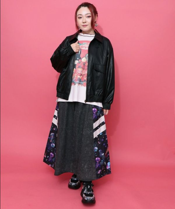 小豹貓皮革夾克外套 