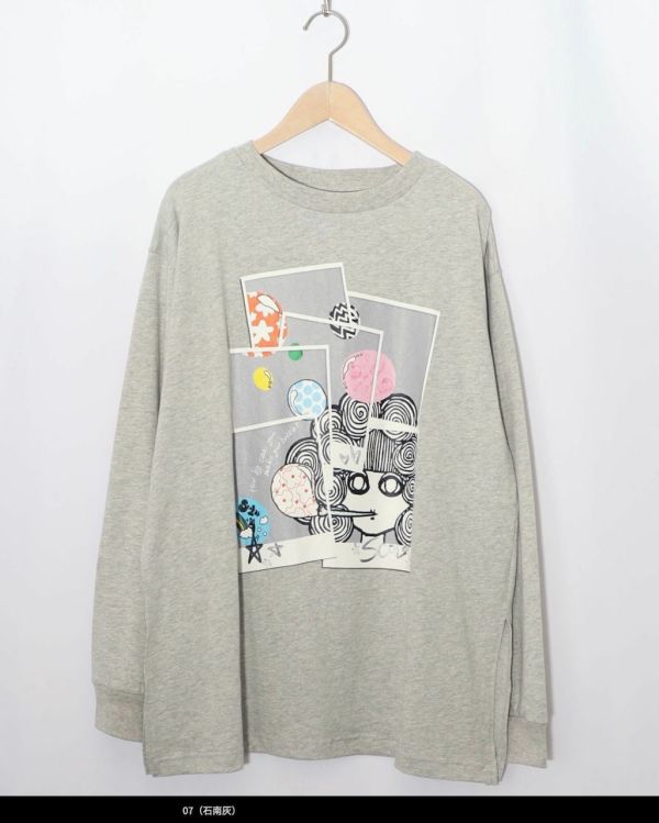 娃頭吹泡泡上衣 