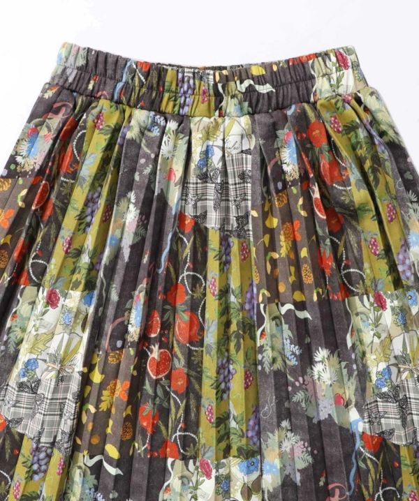 聚寶盆塗鴉百褶裙 