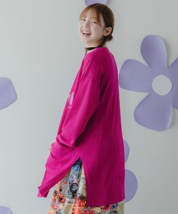 涼感-素面針織外罩 