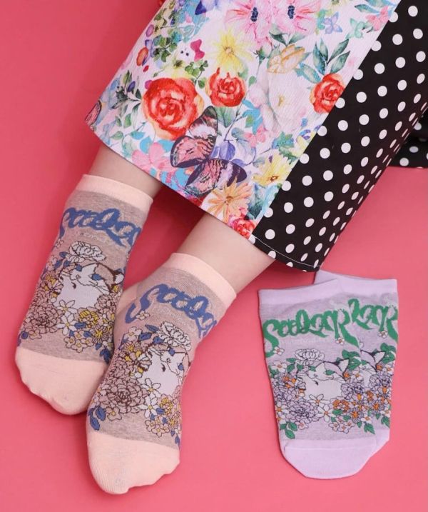 花貓公主短襪 