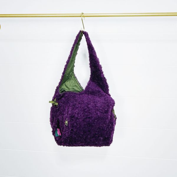 兩用三角毛毛包 