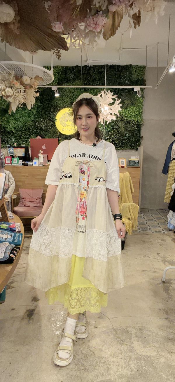 四季-簍空蕾絲襯裙 