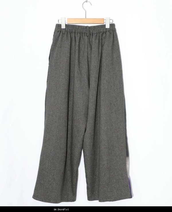 漸層花朵西裝寬褲 