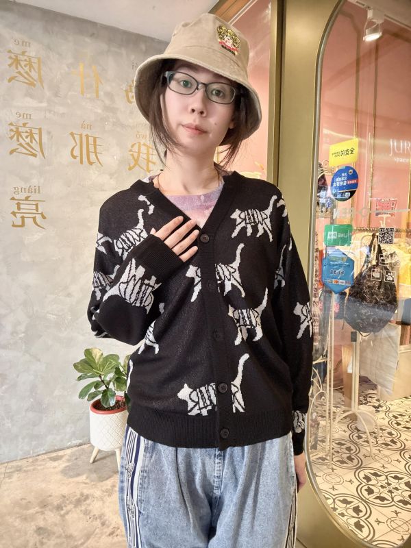 UV款變色系列-貓咪ScoLar針織外罩 
