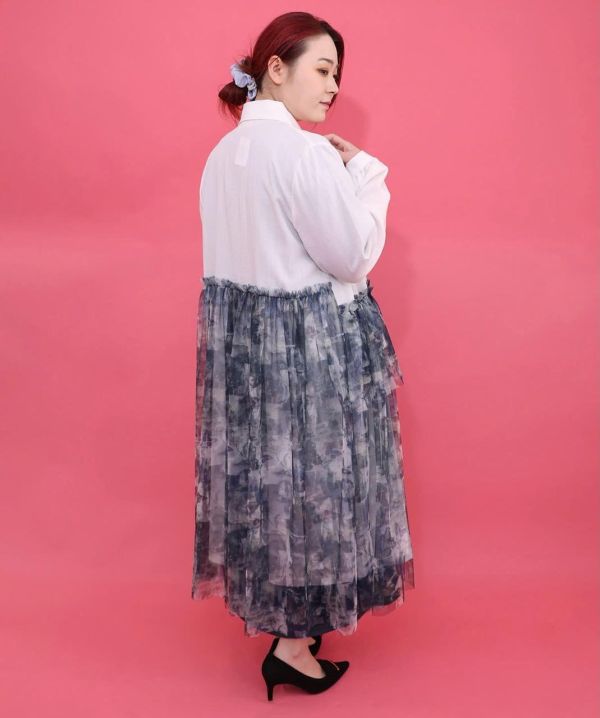 魔女秘密拼紗造型洋裝 