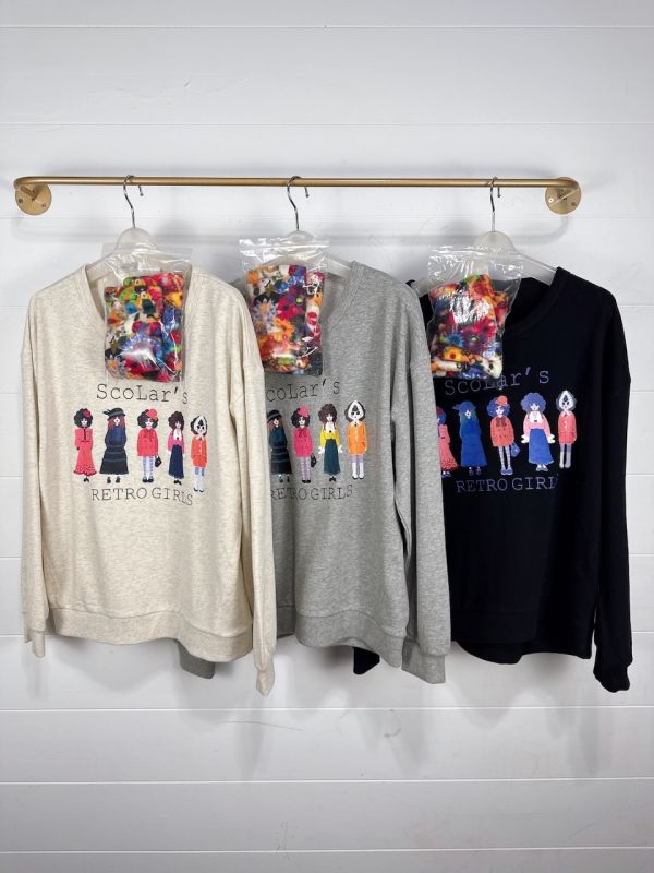 娃頭冬裝造型上衣(附花朵手套) 