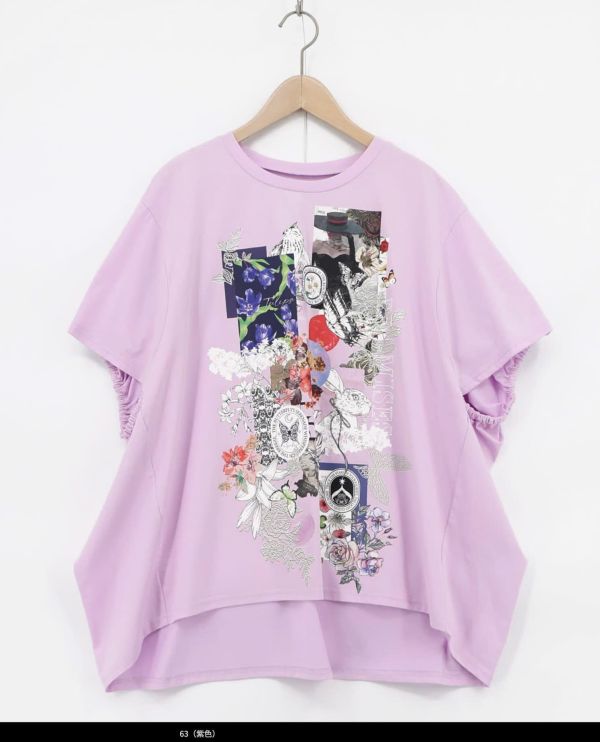 塗鴉花朵上衣 