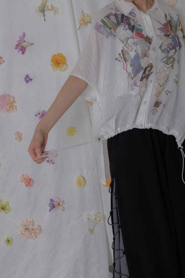 is scolar蝴蝶側邊綁繩褲 