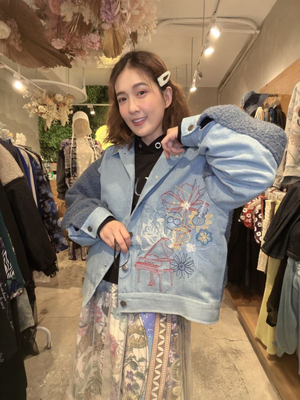 樂禮泰迪毛拼接夾克 