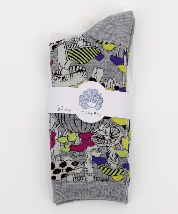 秋冬9月-蘑菇森林襪 