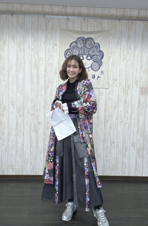 點點花朵襯衫洋裝 