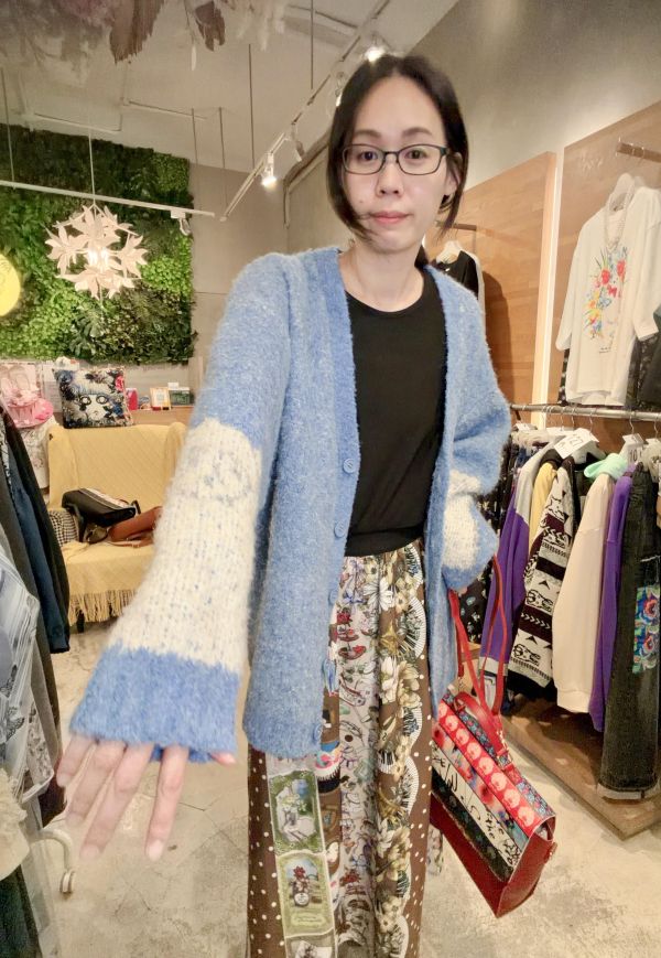 捲捲羊軟針織外罩 