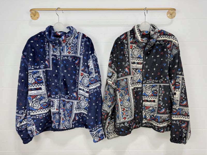 海洋變形蟲法蘭絨外套 