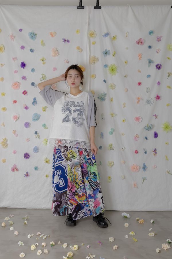 喬丹23蕾絲雙層上衣 