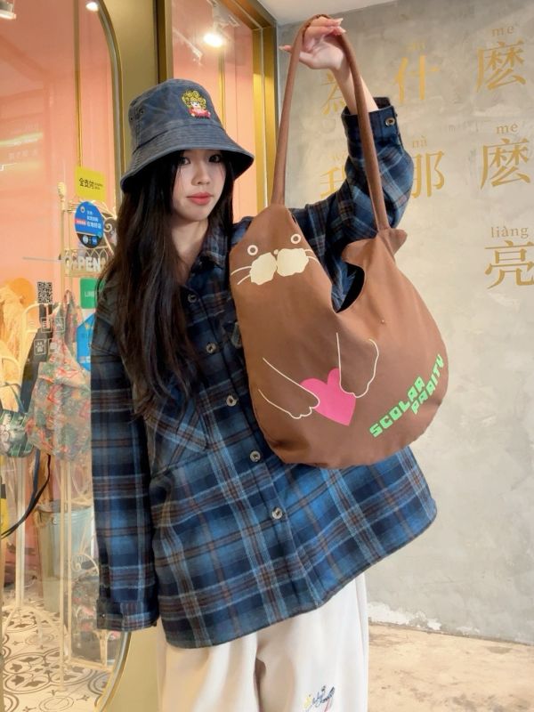 海獅兔兔帆布揹袋 