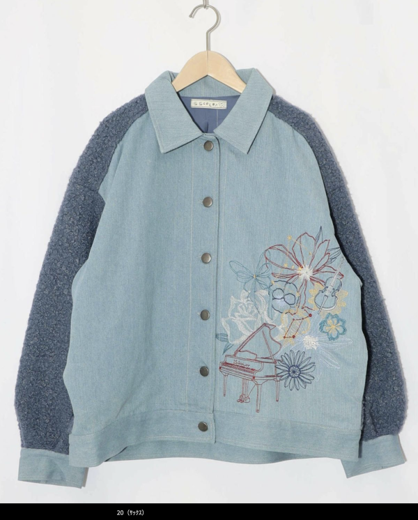 樂禮泰迪毛拼接夾克 