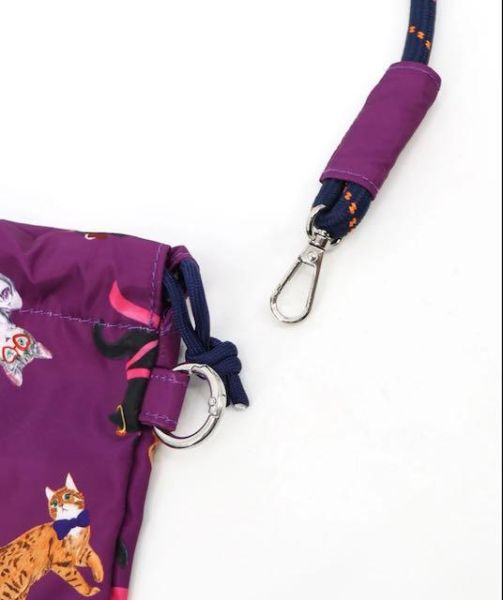 防水塗鴉貓咪束口包 