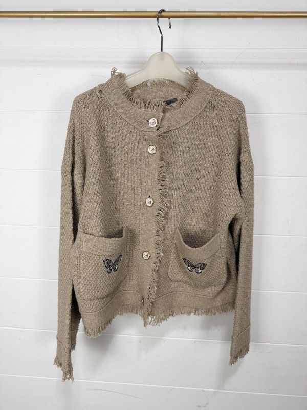 毛尼格流蘇小外罩 