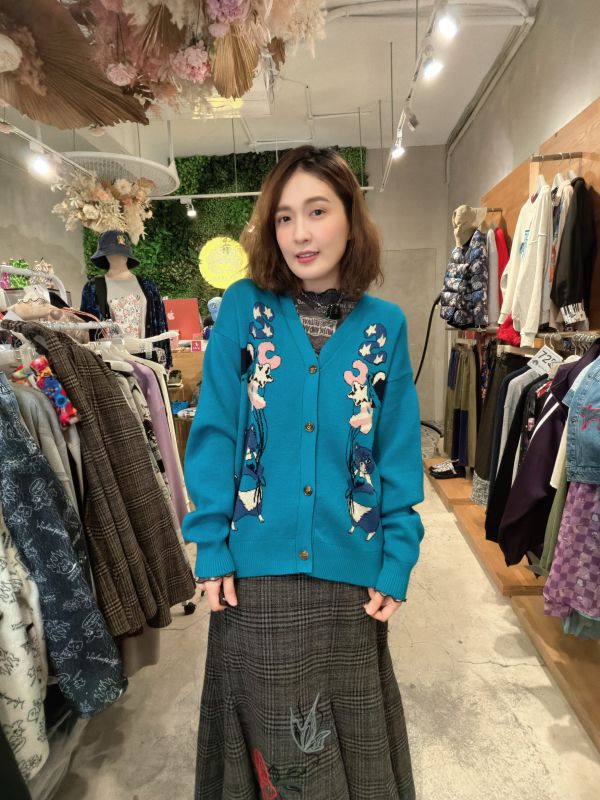 貓咪氣球針織外罩 