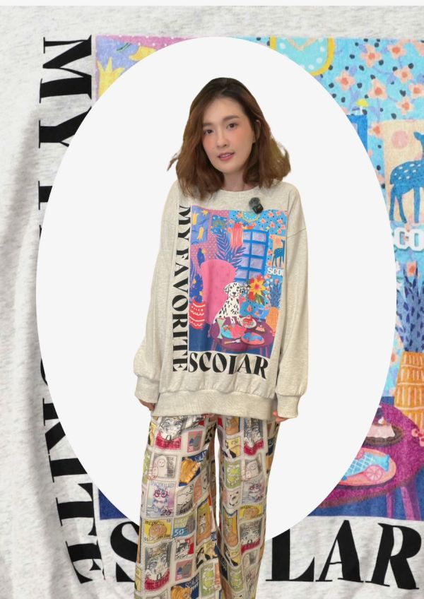 藝術家窩中造景上衣 