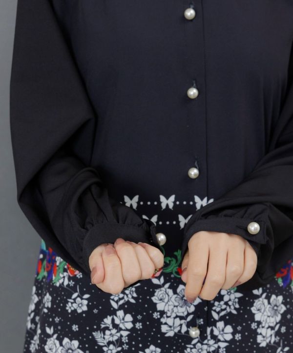 星星墜鍊長版洋裝 