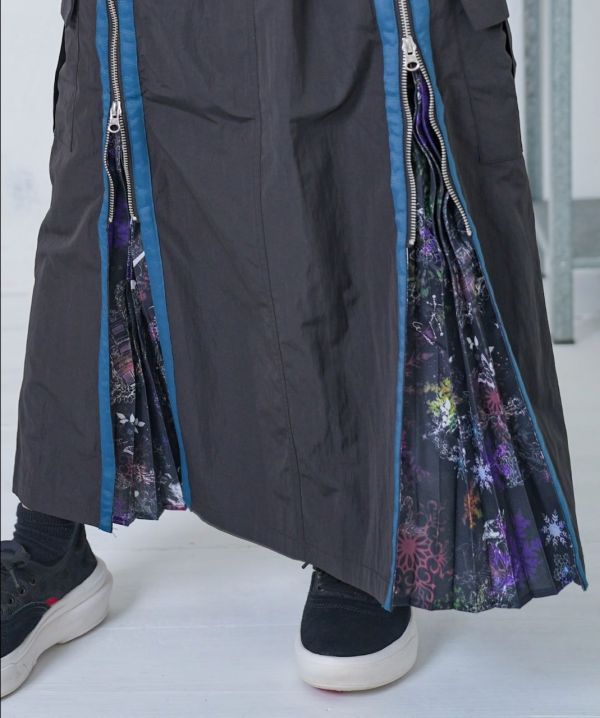 夢幻樂器拉鏈百褶裙 