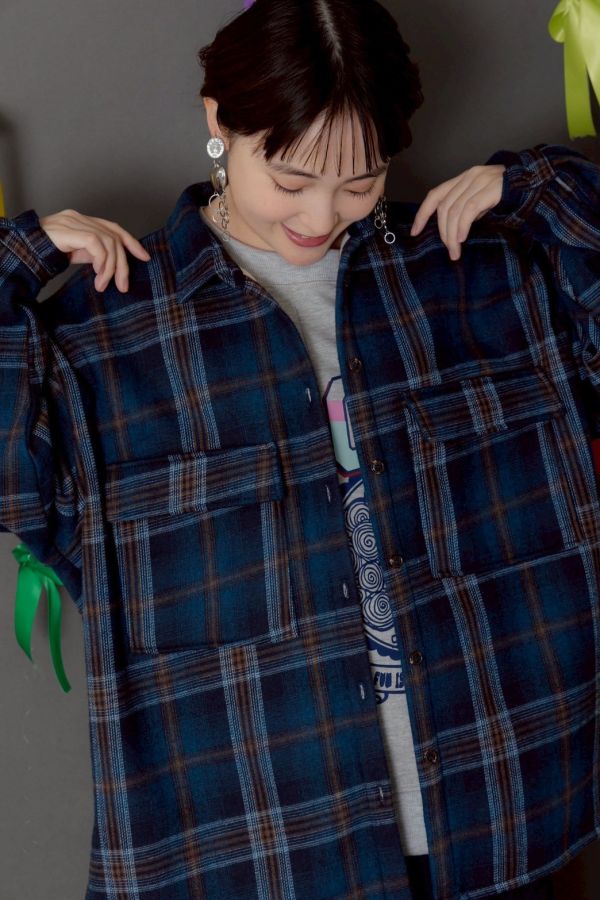 狗狗拼接襯衫外套 